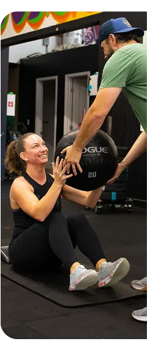 TWM Client performing strength training excercises at TWM