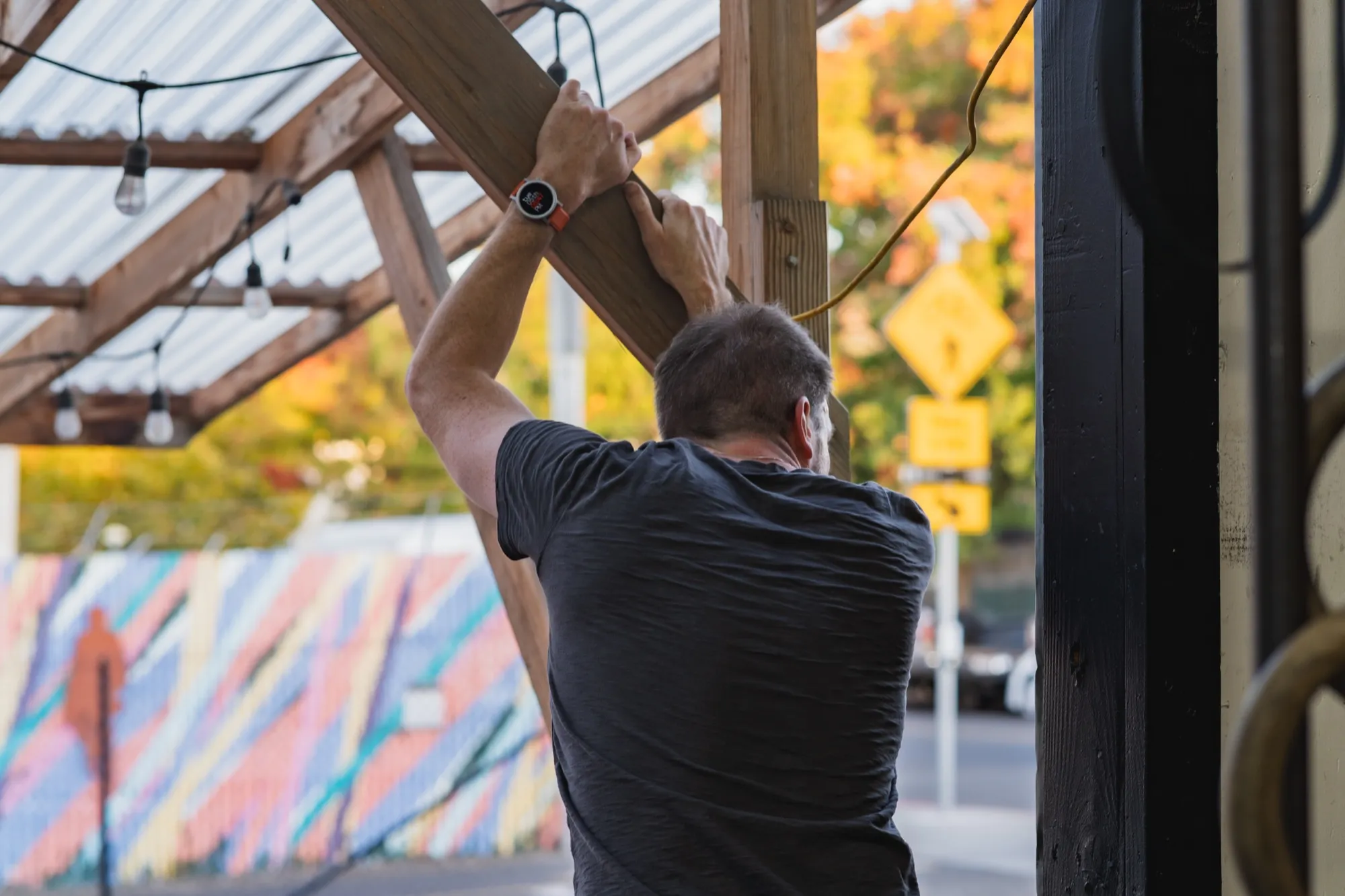 TWM Client looking out confidently after a training session